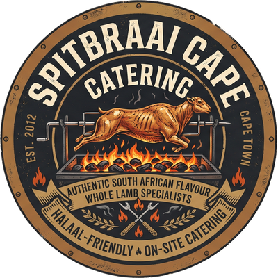 Spitbraai Cape Catering badge &mdash;
halaal-friendly spit braai catering, Cape Town